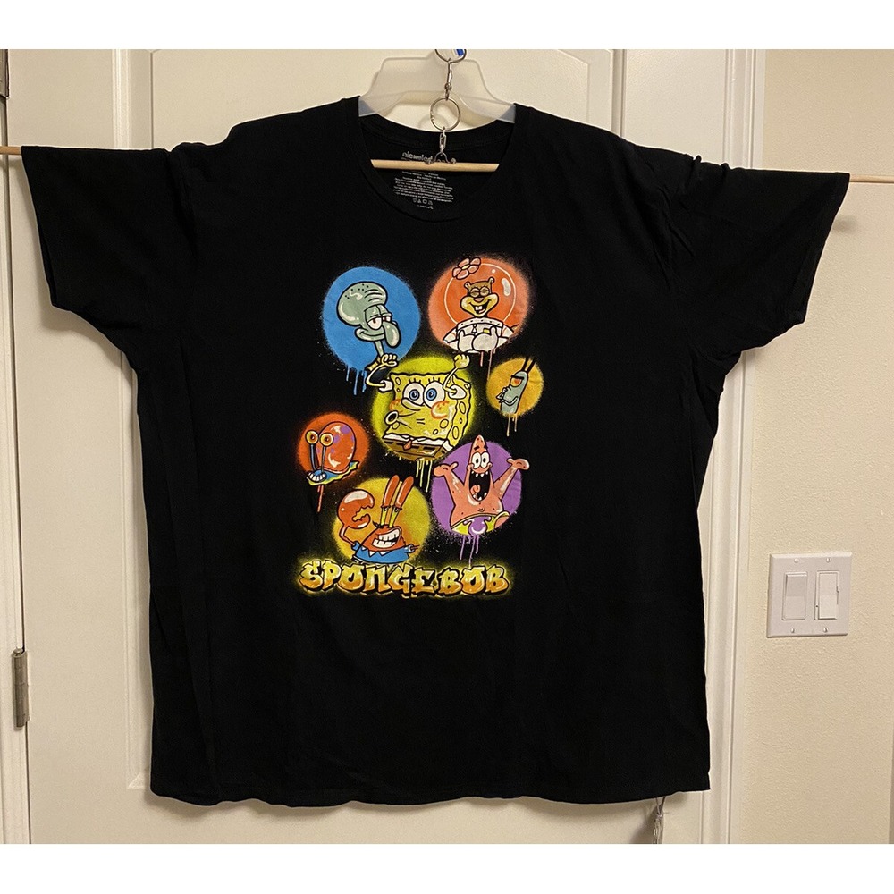 SpongeBob SquarePants Graphic T-Shirt SOfficial Nickelodeon 100% cotton 3XL